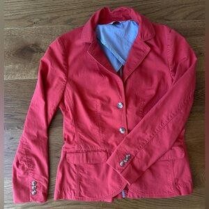 L.L.Bean Vintage Coral Cotton Blazer, Small